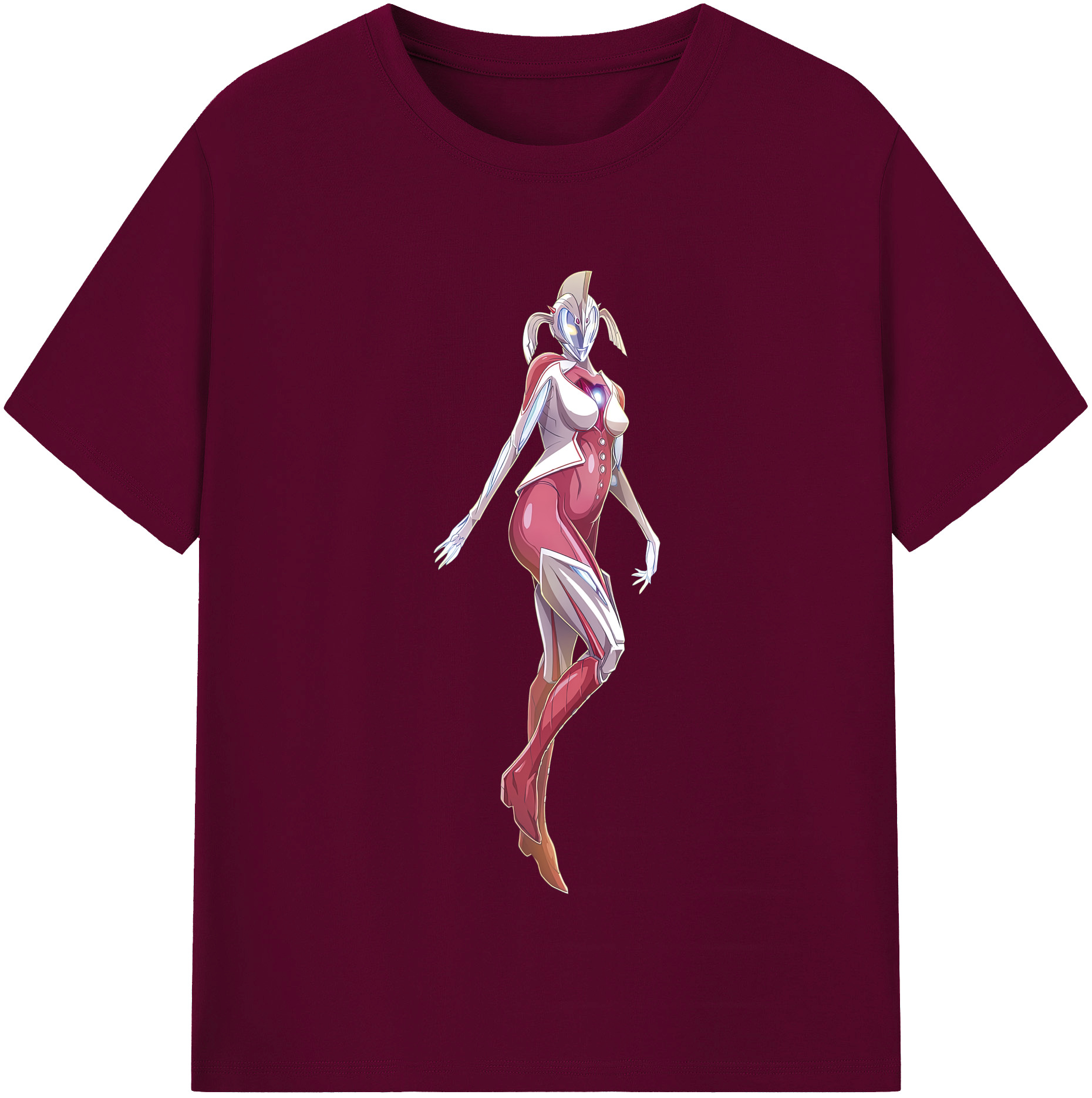 （画像用） ウルトラマン Ultraman レディースカジュアルプリントTシャツ（綿100％）